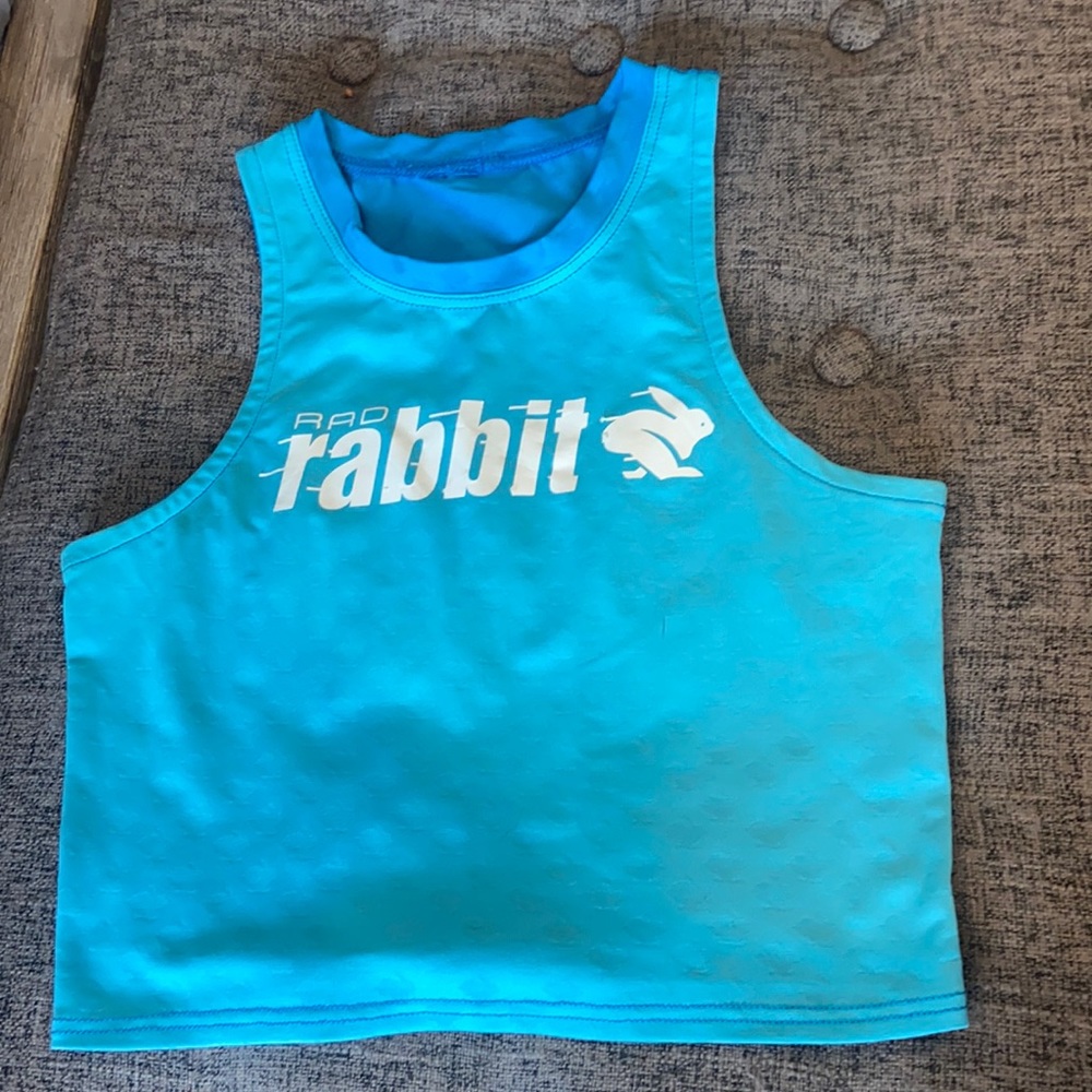 Run in rabbit crop top